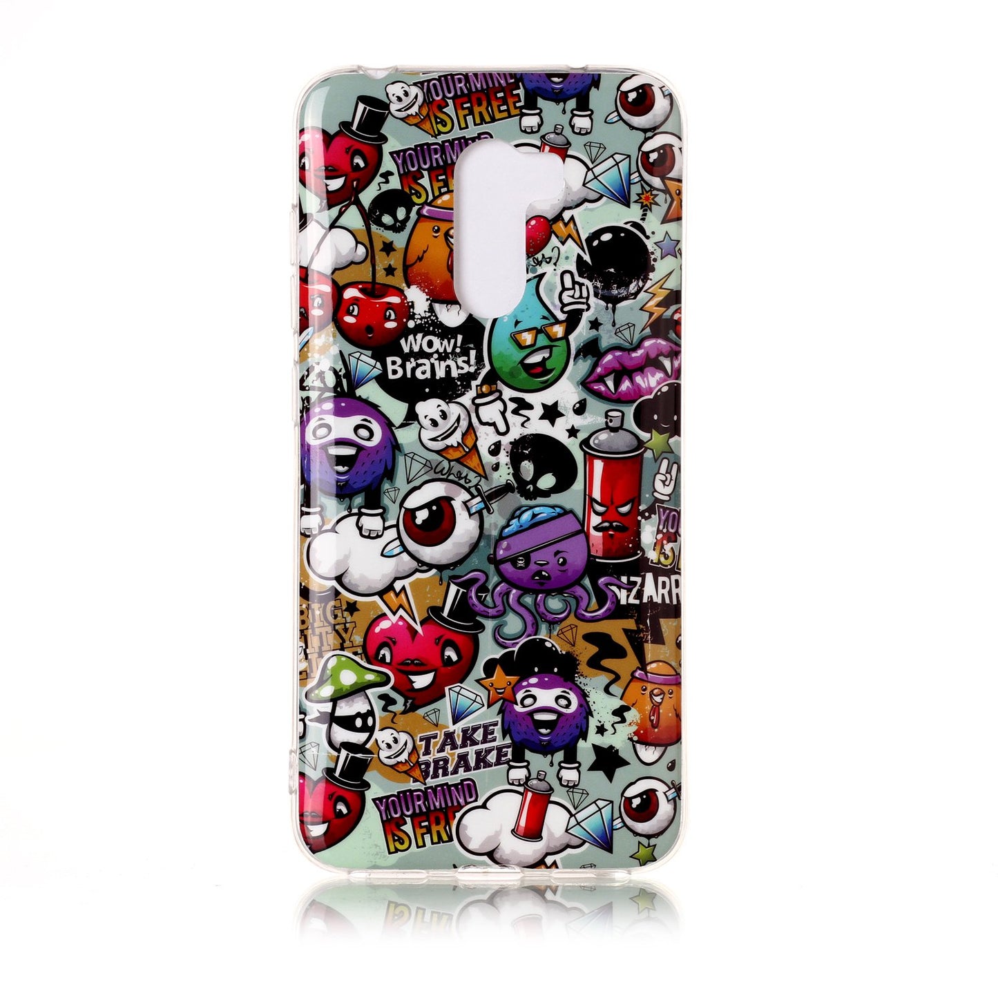 Luminous IMD Patterned Soft TPU Cover for Xiaomi Pocophone F1 / Poco F1 (India)