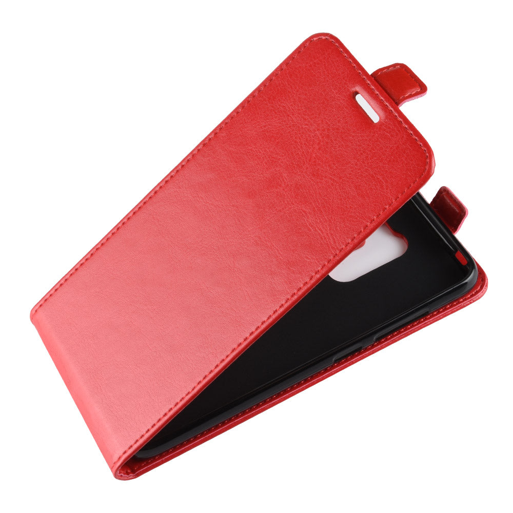 Crazy Horse Vertical Flip Card Holder Leather Cover for Xiaomi Pocophone F1 / Poco F1 (India)