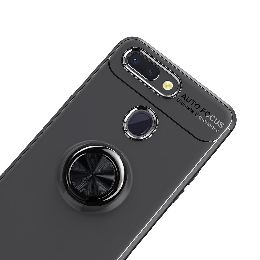 Finger Ring Kickstand Back TPU Case for Xiaomi Mi 8 Lite / Mi 8 Youth (Mi 8X) (Built-in Metal Sheet)