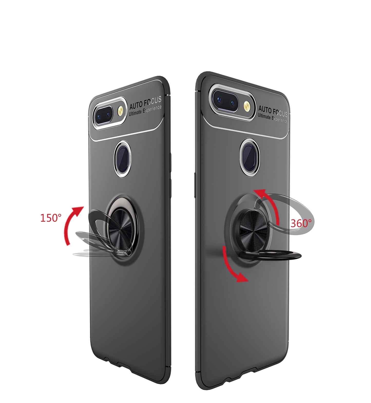 Finger Ring Kickstand Back TPU Case for Xiaomi Mi 8 Lite / Mi 8 Youth (Mi 8X) (Built-in Metal Sheet)