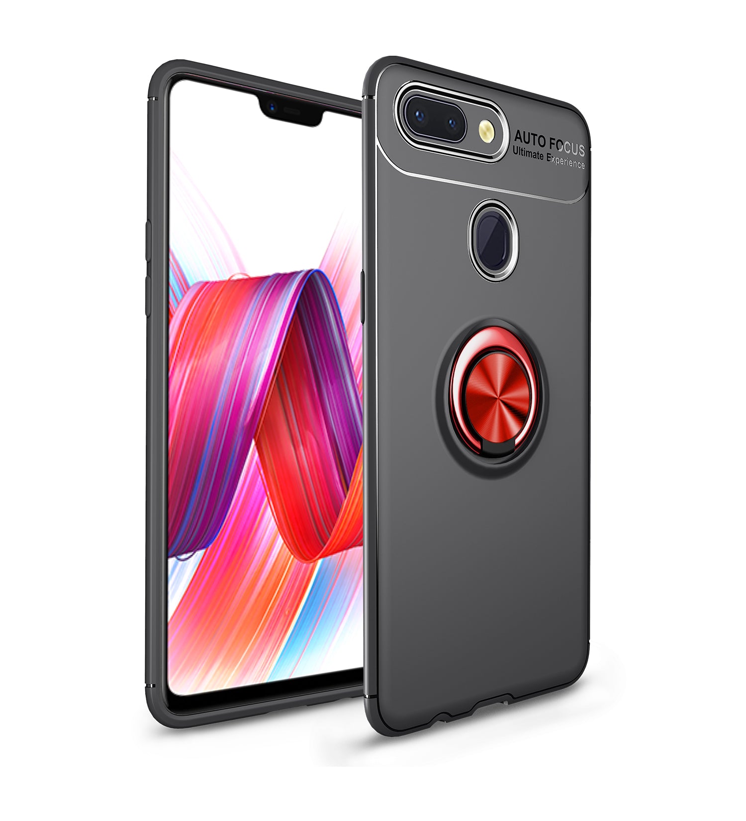 Finger Ring Kickstand Back TPU Case for Xiaomi Mi 8 Lite / Mi 8 Youth (Mi 8X) (Built-in Metal Sheet)