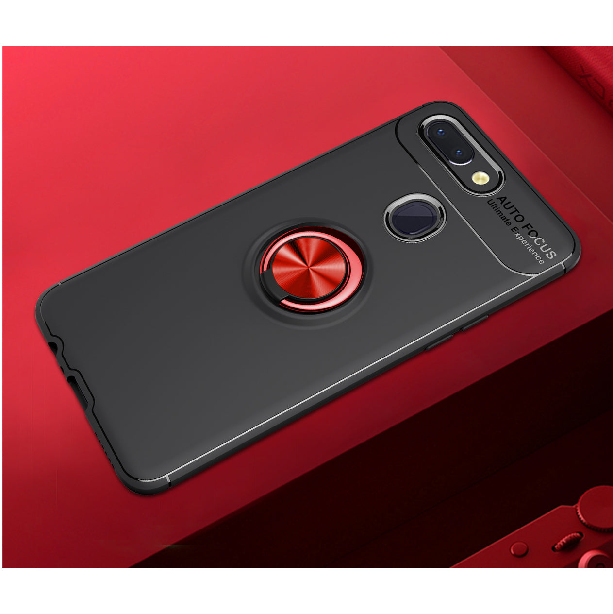 Finger Ring Kickstand Back TPU Case for Xiaomi Mi 8 Lite / Mi 8 Youth (Mi 8X) (Built-in Metal Sheet)