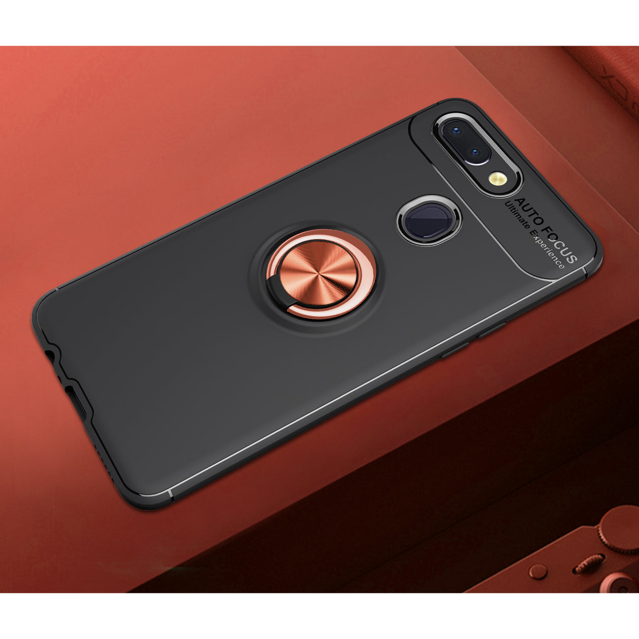 Finger Ring Kickstand Back TPU Case for Xiaomi Mi 8 Lite / Mi 8 Youth (Mi 8X) (Built-in Metal Sheet)