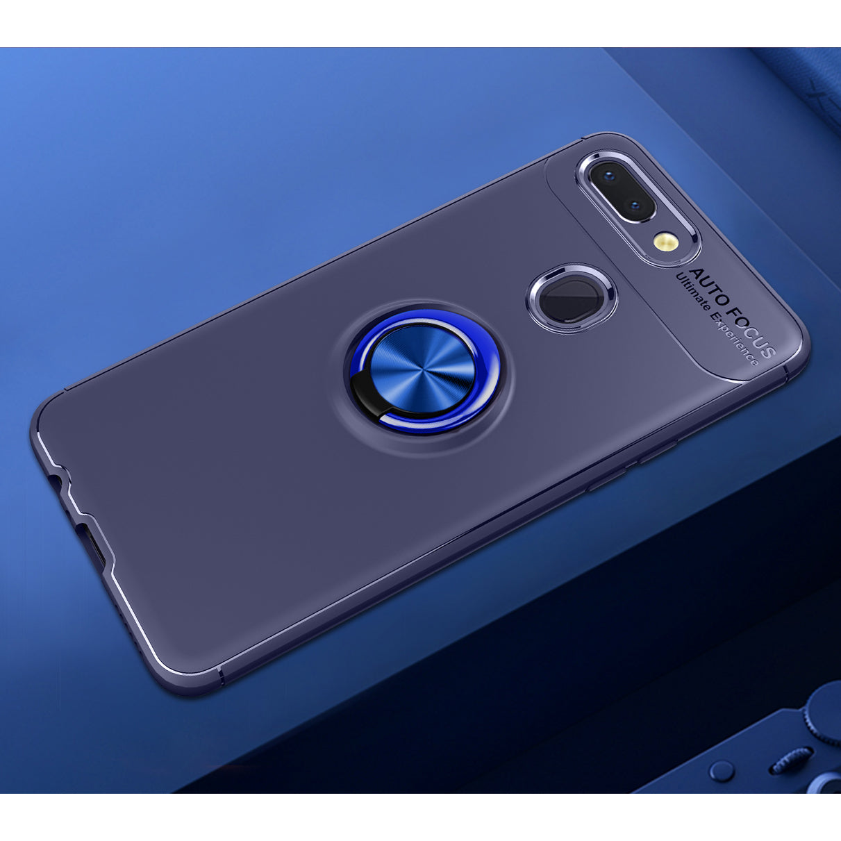 Finger Ring Kickstand Back TPU Case for Xiaomi Mi 8 Lite / Mi 8 Youth (Mi 8X) (Built-in Metal Sheet)