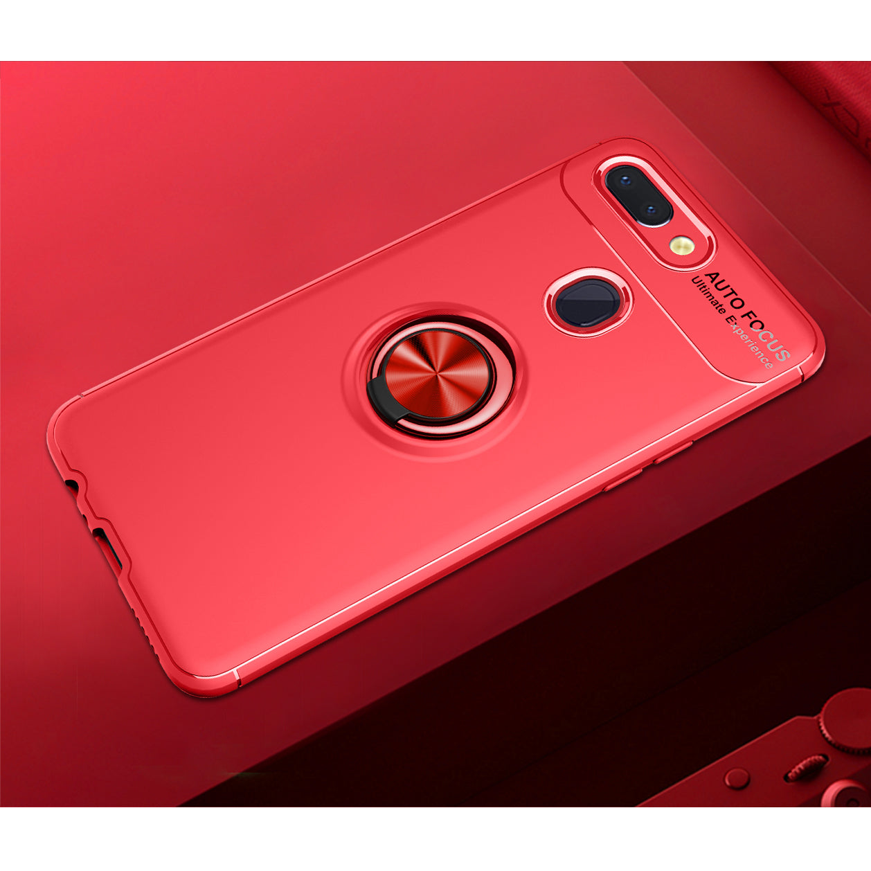 Finger Ring Kickstand Back TPU Case for Xiaomi Mi 8 Lite / Mi 8 Youth (Mi 8X) (Built-in Metal Sheet)