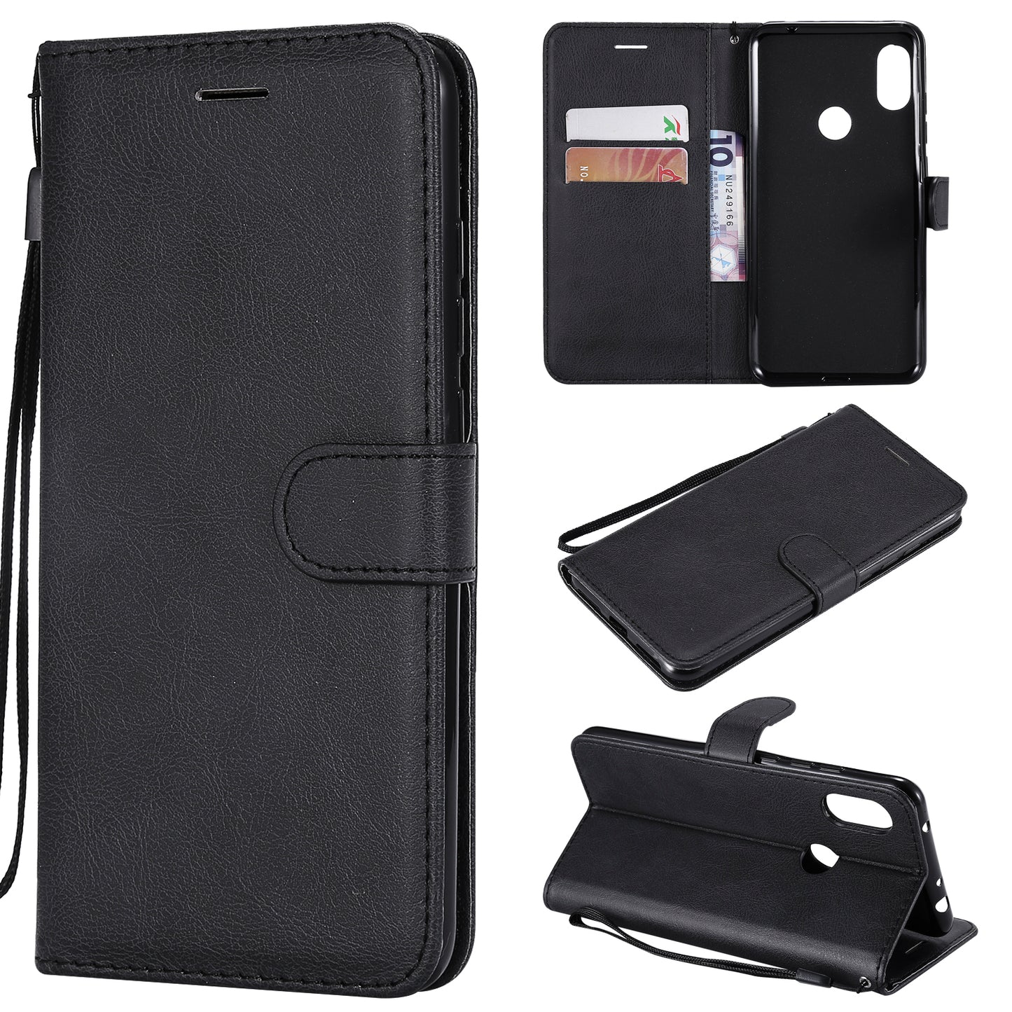 KT Leather Series-2 Solid Color PU Leather Case for Xiaomi Redmi Note 6 Pro
