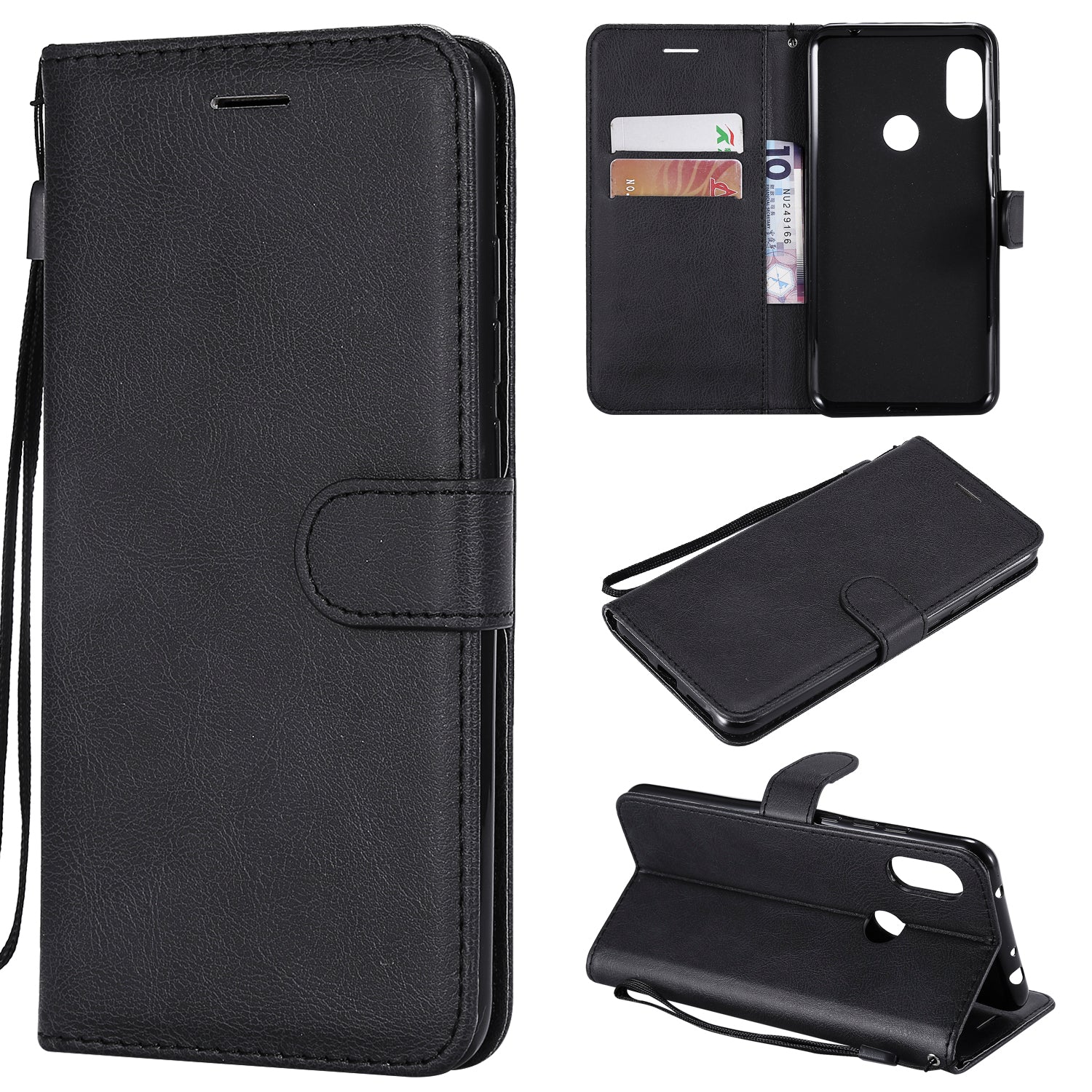 KT Leather Series-2 Solid Color PU Leather Case for Xiaomi Redmi Note 6 Pro
