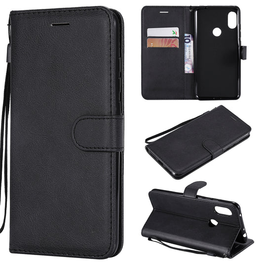KT Leather Series-2 Solid Color PU Leather Case for Xiaomi Redmi Note 6 Pro