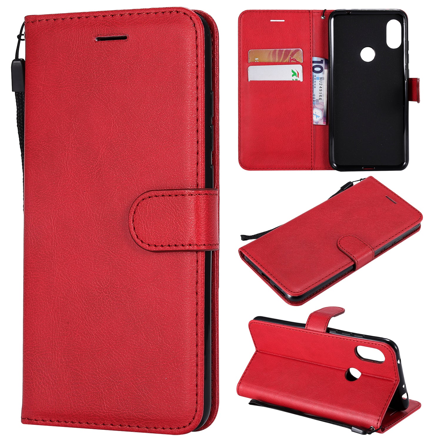 KT Leather Series-2 Solid Color PU Leather Case for Xiaomi Redmi Note 6 Pro