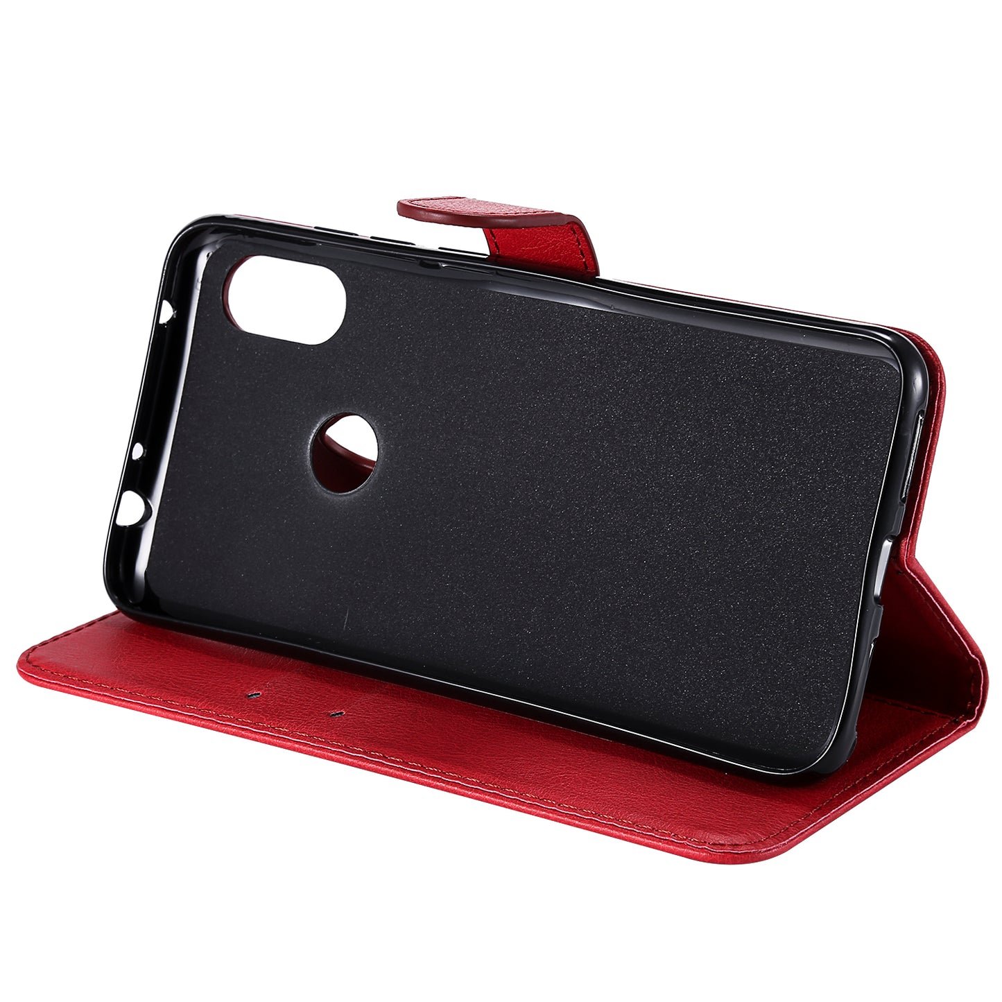 KT Leather Series-2 Solid Color PU Leather Case for Xiaomi Redmi Note 6 Pro