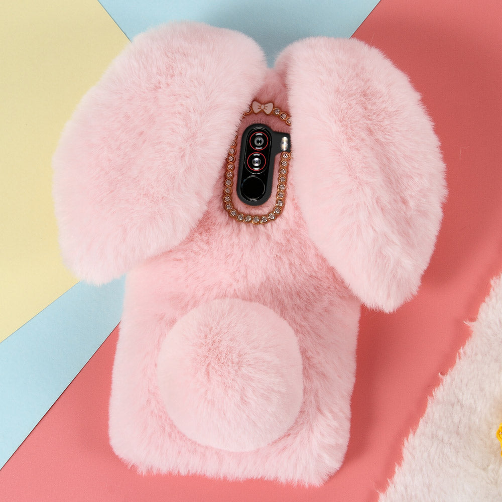 Rabbit Shape Warm Fur TPU Back Shell for Xiaomi Pocophone F1 / Poco F1 (India)