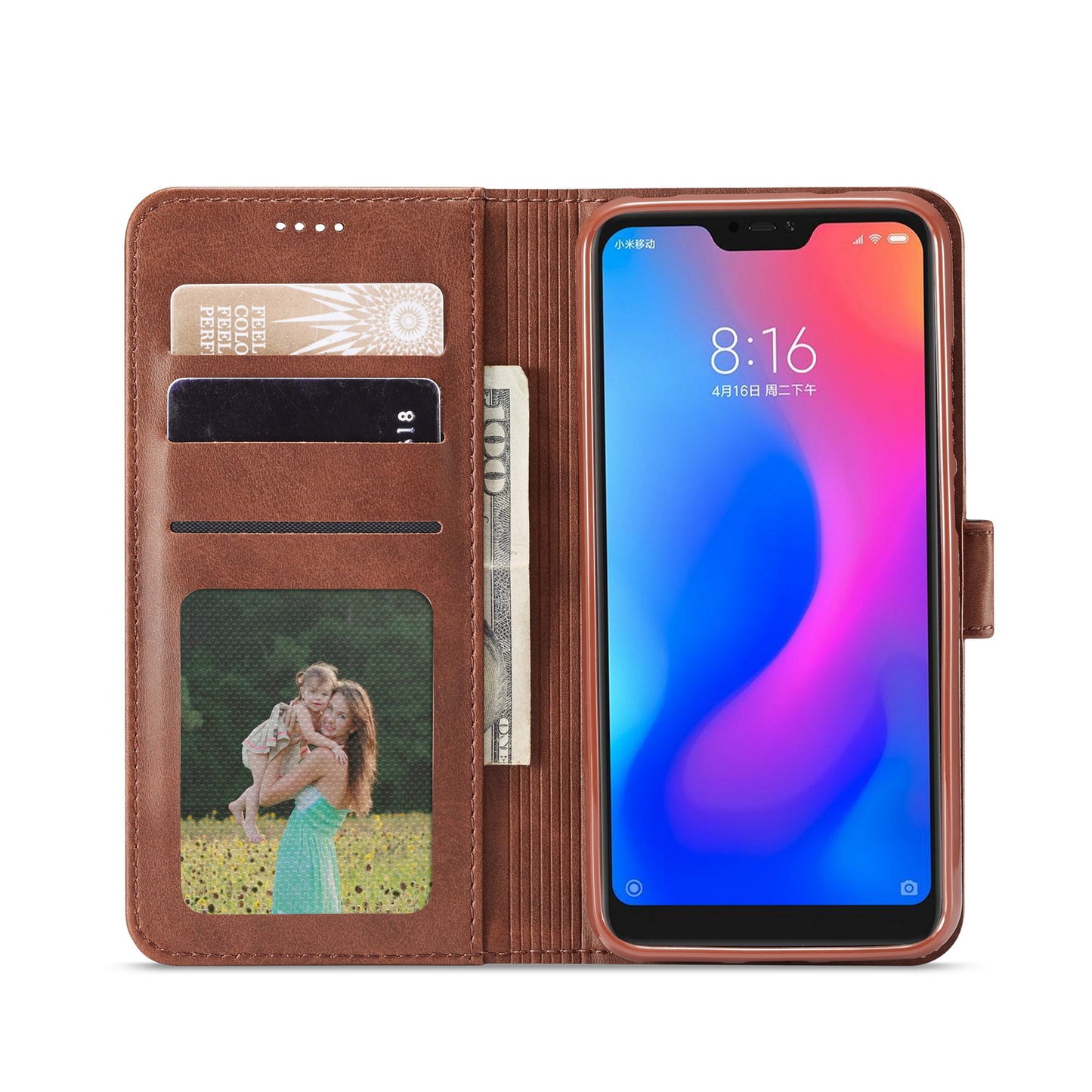 LC.IMEEKE Wallet Leather Stand Case for Xiaomi Mi A2 Lite / Redmi 6 Pro (China)