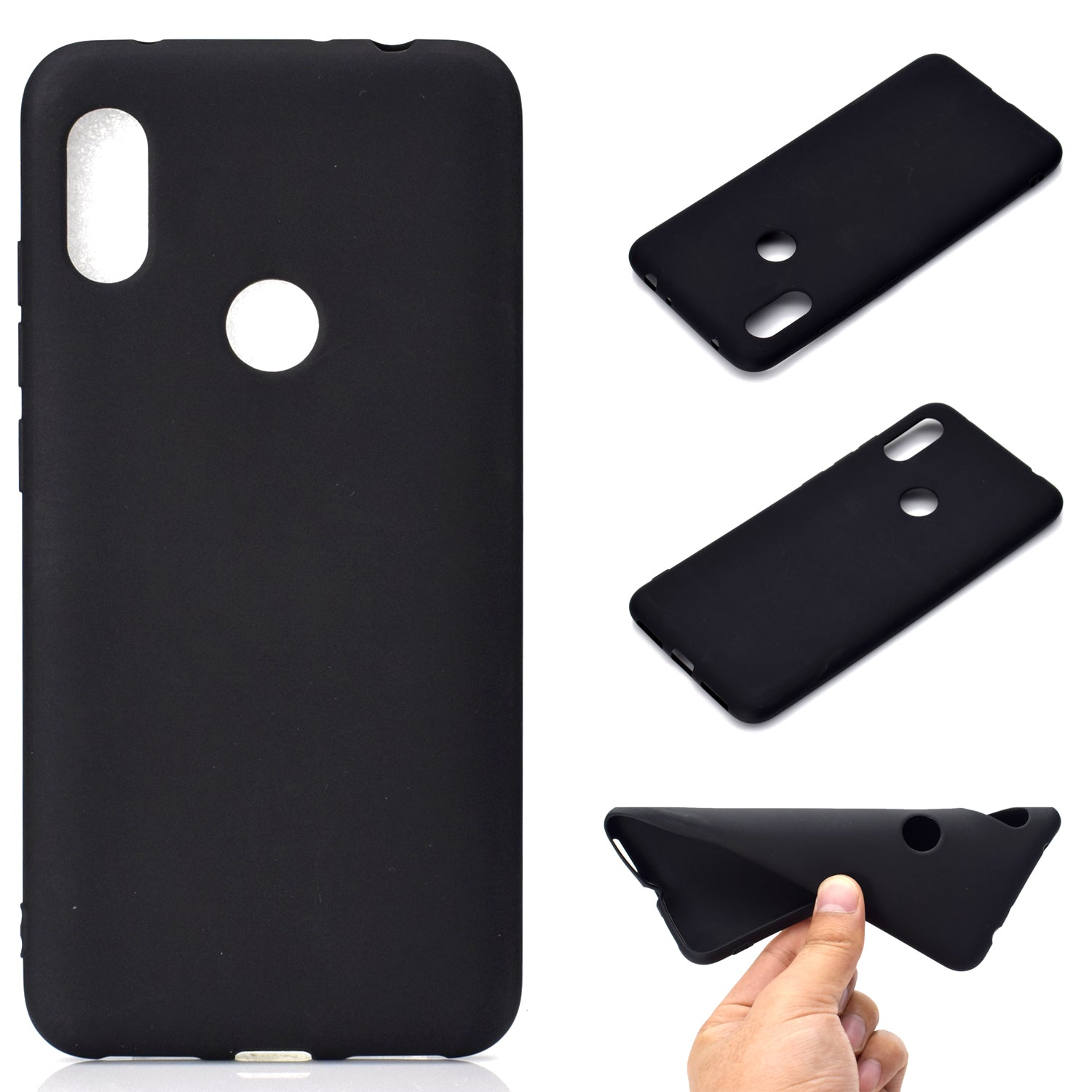 Solid Color Soft Matte TPU Back Case for Xiaomi Redmi Note 6 Pro