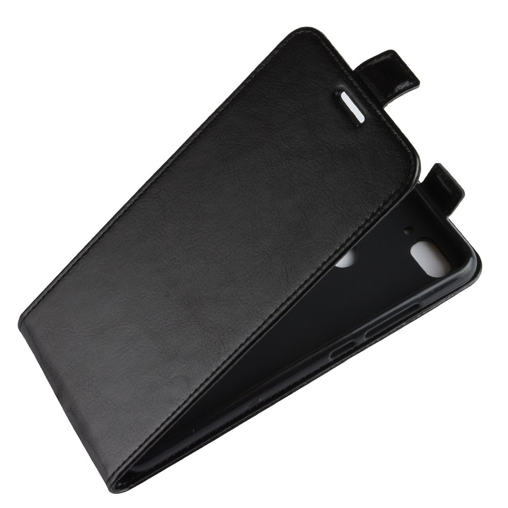 Crazy Horse Vertical Leather Card Holder Case for Xiaomi Mi 8 Lite / Mi 8 Youth (Mi 8X)