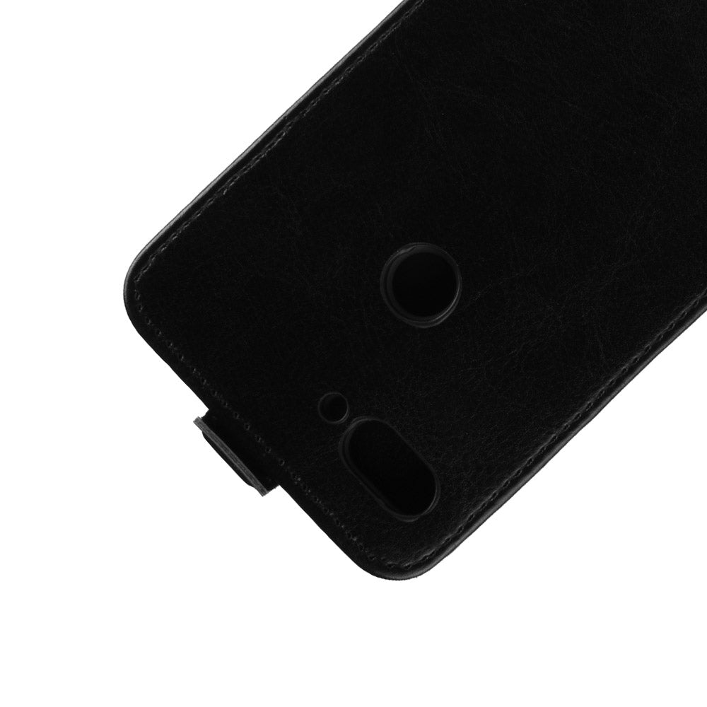 Crazy Horse Vertical Leather Card Holder Case for Xiaomi Mi 8 Lite / Mi 8 Youth (Mi 8X)