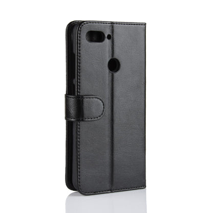 Crazy Horse Wallet Stand Leather Cellphone Case for Xiaomi Mi 8 Lite/Mi 8 Youth (Mi 8X)
