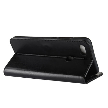 Crazy Horse Wallet Stand Leather Cellphone Case for Xiaomi Mi 8 Lite/Mi 8 Youth (Mi 8X)