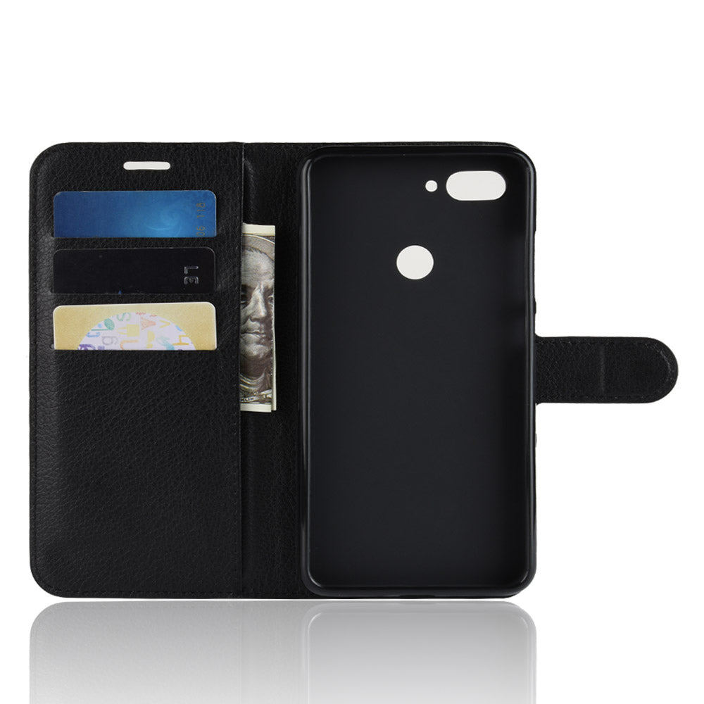 Litchi Texture Wallet Leather Mobile Case for Xiaomi Mi 8 Lite / Mi 8 Youth (Mi 8X)
