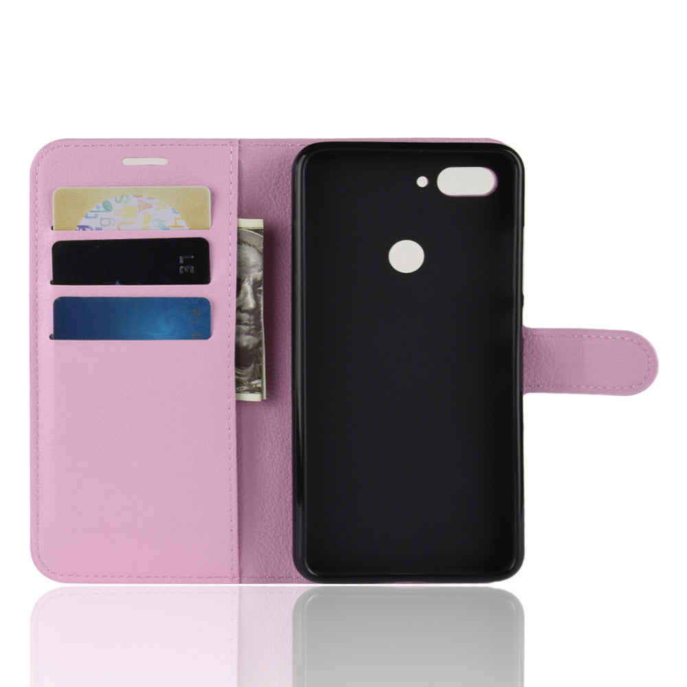 Litchi Texture Wallet Leather Mobile Case for Xiaomi Mi 8 Lite / Mi 8 Youth (Mi 8X)