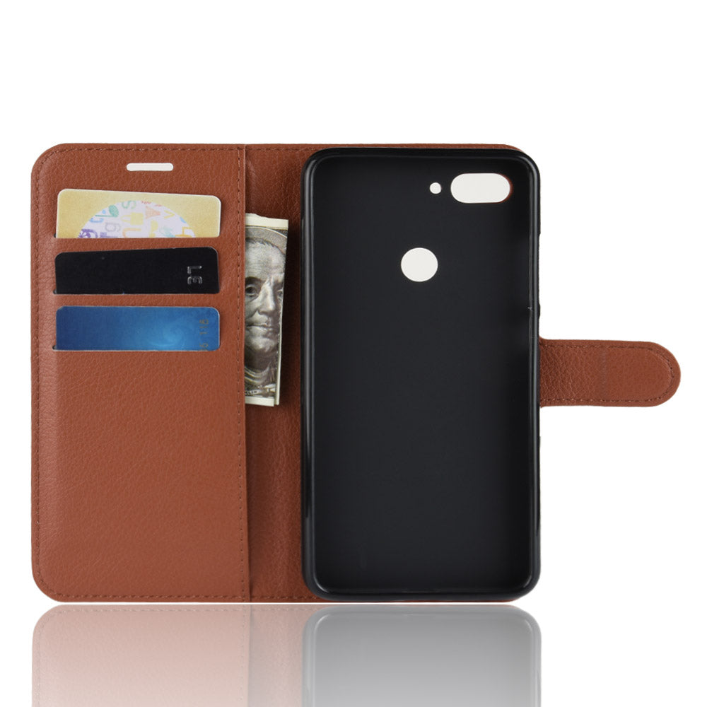 Litchi Texture Wallet Leather Mobile Case for Xiaomi Mi 8 Lite / Mi 8 Youth (Mi 8X)