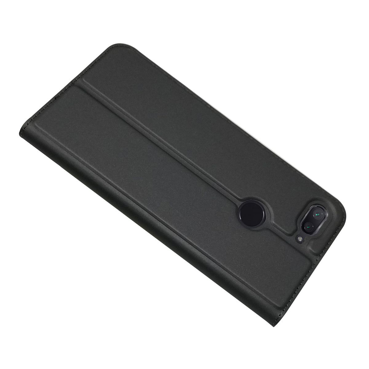 Auto-absorbed Leather Stand Card Holder Cellphone Cover Case for Xiaomi Mi 8 Lite / Mi 8 Youth (Mi 8X)