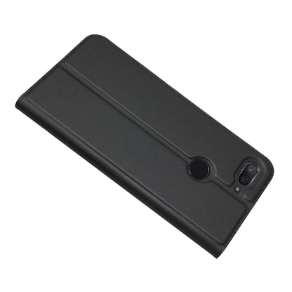 Auto-absorbed Leather Stand Card Holder Cellphone Cover Case for Xiaomi Mi 8 Lite / Mi 8 Youth (Mi 8X)