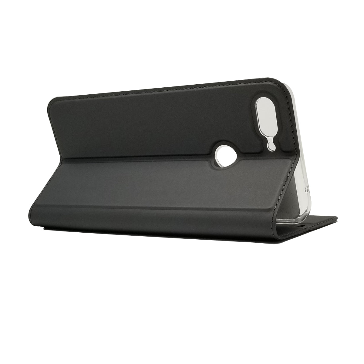 Auto-absorbed Leather Stand Card Holder Cellphone Cover Case for Xiaomi Mi 8 Lite / Mi 8 Youth (Mi 8X)