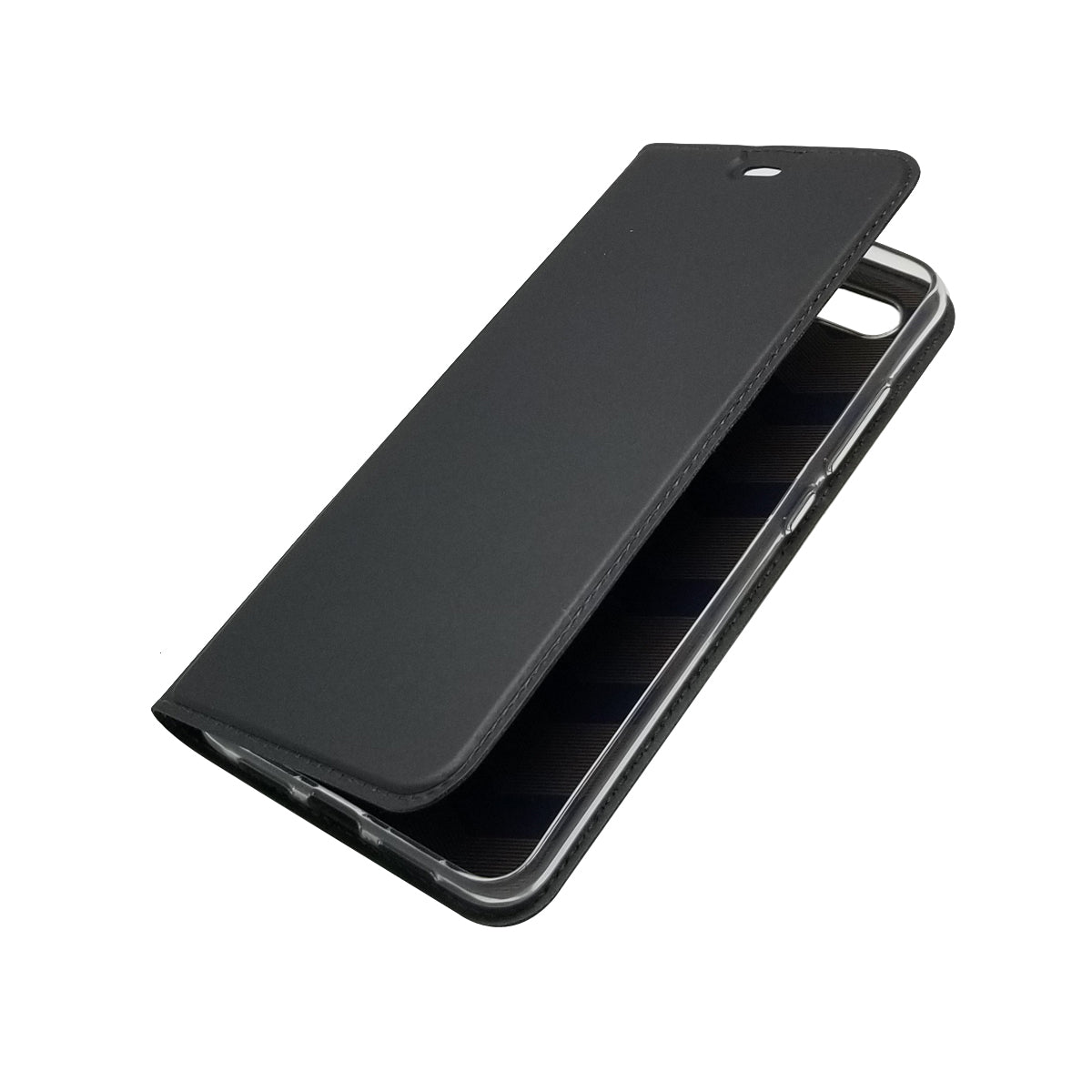Auto-absorbed Leather Stand Card Holder Cellphone Cover Case for Xiaomi Mi 8 Lite / Mi 8 Youth (Mi 8X)