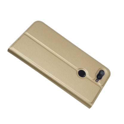 Auto-absorbed Leather Stand Card Holder Cellphone Cover Case for Xiaomi Mi 8 Lite / Mi 8 Youth (Mi 8X)