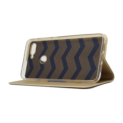 Auto-absorbed Leather Stand Card Holder Cellphone Cover Case for Xiaomi Mi 8 Lite / Mi 8 Youth (Mi 8X)