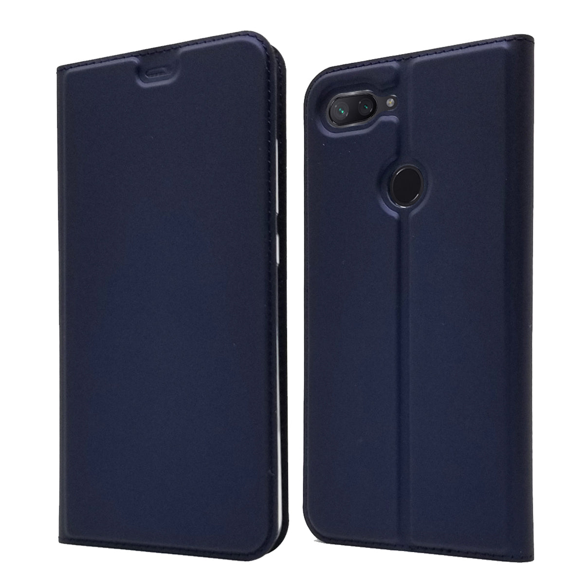 Auto-absorbed Leather Stand Card Holder Cellphone Cover Case for Xiaomi Mi 8 Lite / Mi 8 Youth (Mi 8X)