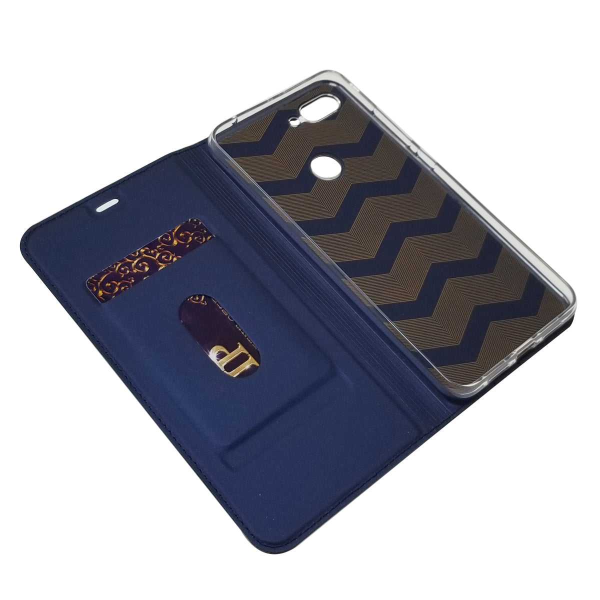 Auto-absorbed Leather Stand Card Holder Cellphone Cover Case for Xiaomi Mi 8 Lite / Mi 8 Youth (Mi 8X)