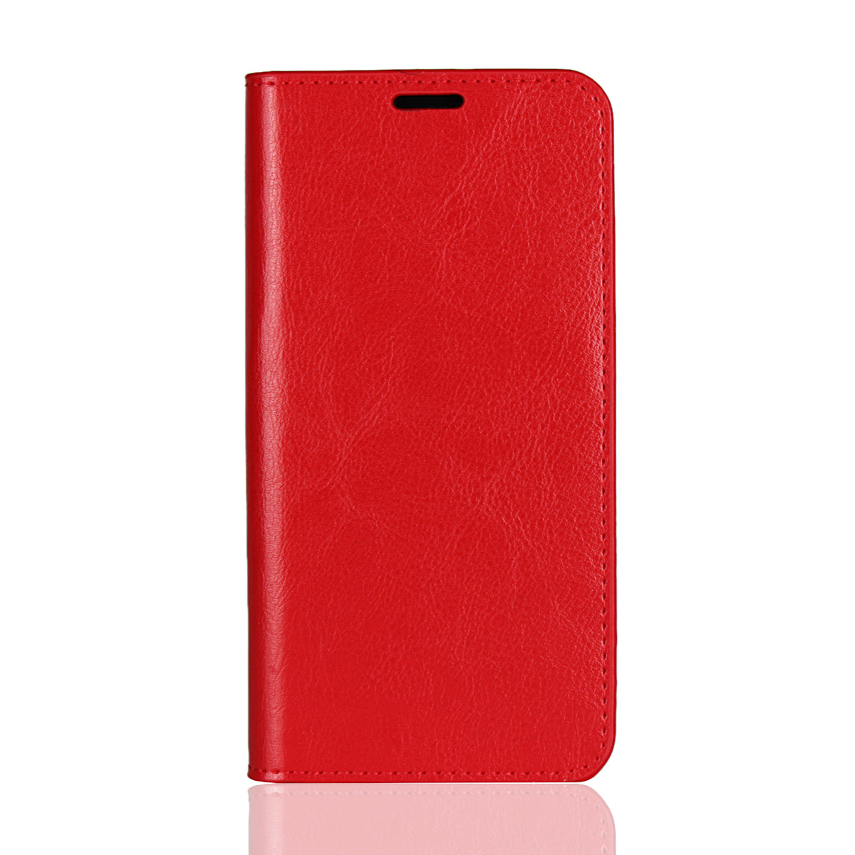 Crazy Horse Wallet Stand Genuine Leather Cover for Xiaomi Mi A2 Lite/Redmi 6 Pro