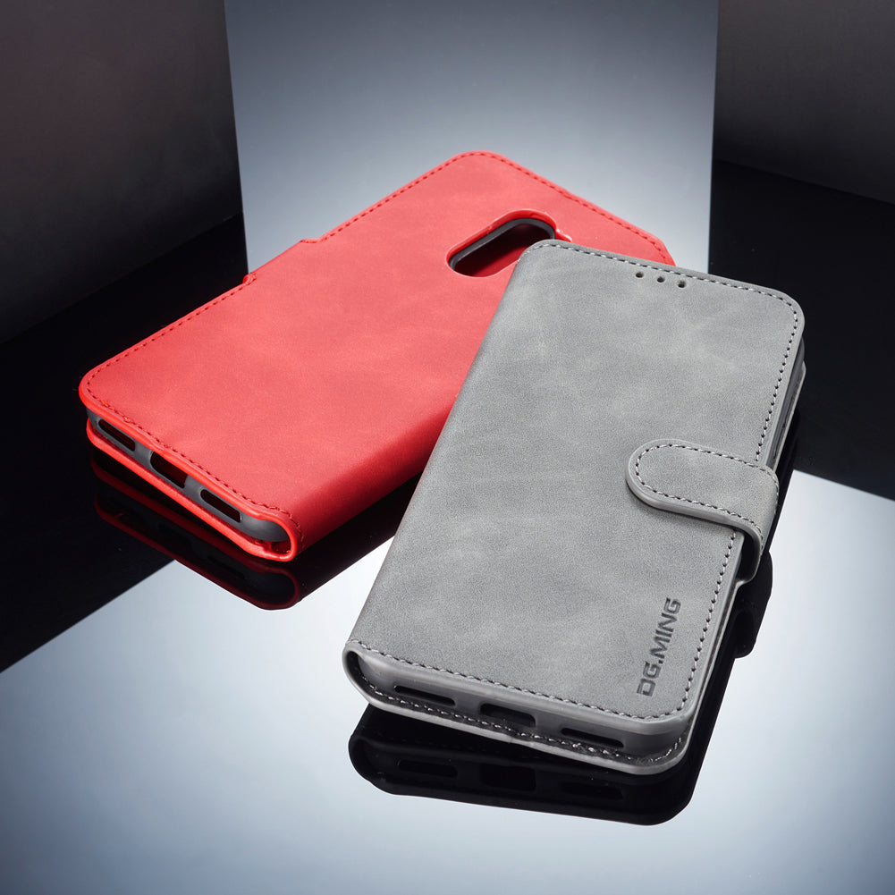 DG.MING Retro Style Leather Wallet Case for Xiaomi Pocophone F1 / Poco F1 in India