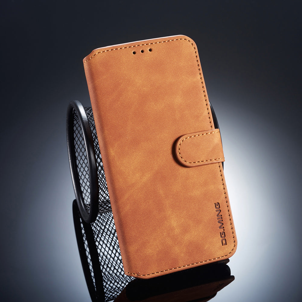 DG.MING Retro Style Leather Wallet Case for Xiaomi Pocophone F1 / Poco F1 in India