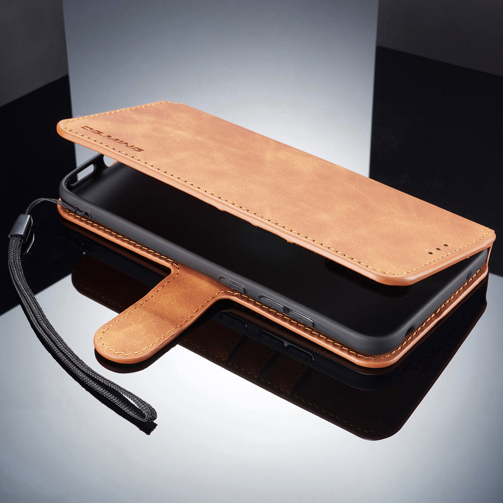 DG.MING Retro Style Leather Wallet Case for Xiaomi Pocophone F1 / Poco F1 in India