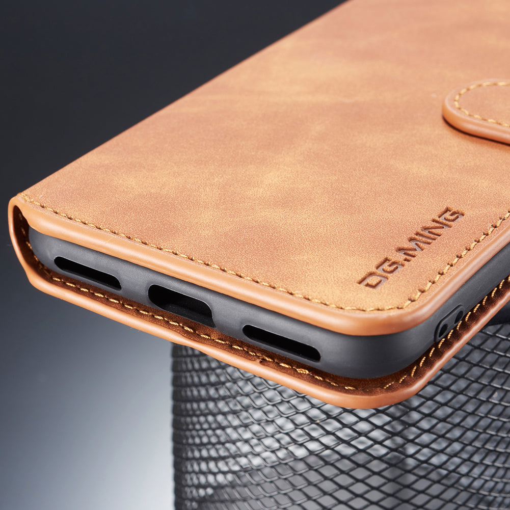 DG.MING Retro Style Leather Wallet Case for Xiaomi Pocophone F1 / Poco F1 in India