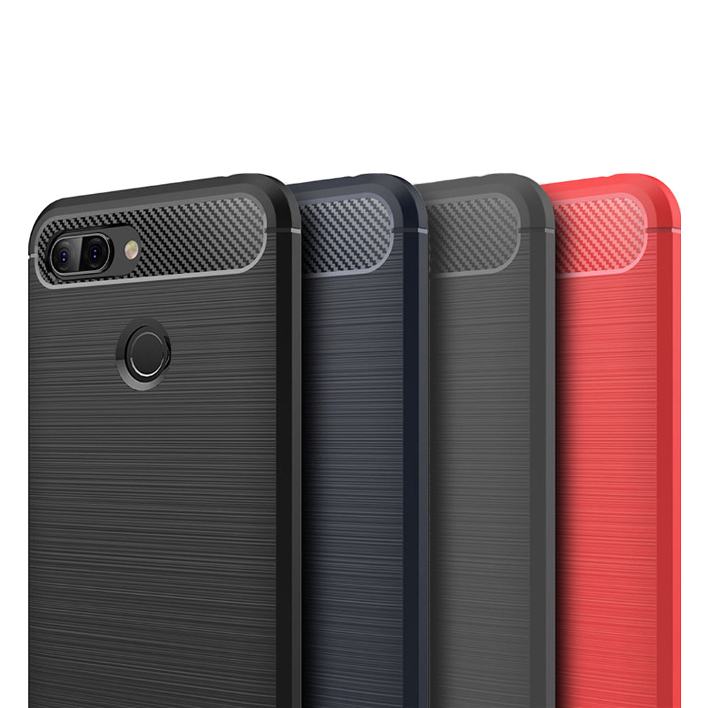 MOFI Carbon Fiber Texture Brushed TPU Phone Case for Xiaomi Mi 8 Lite / Mi 8 Youth (Mi 8X)