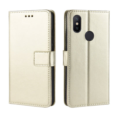 Crazy Horse Wallet Stand Leather Protective Cover for Xiaomi Mi A2 Lite / Redmi 6 Pro