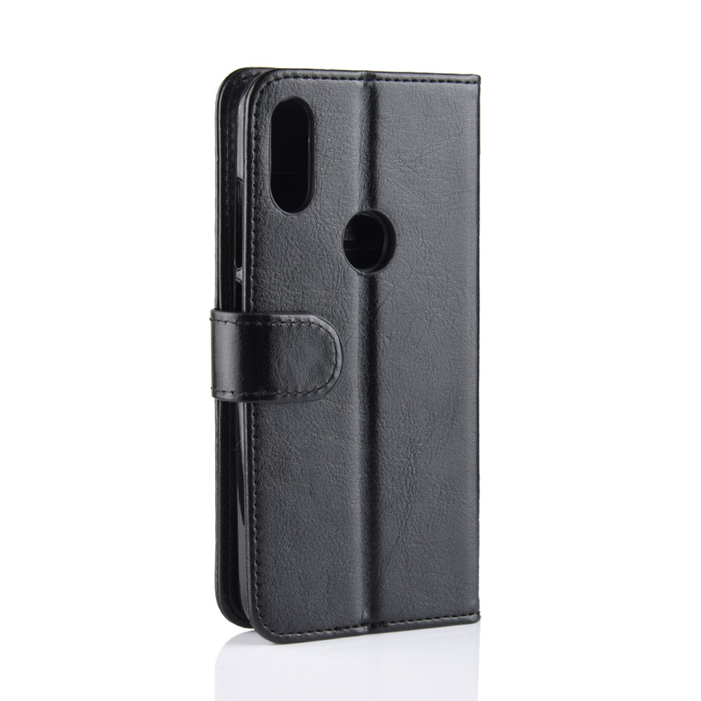 Crazy Horse PU Leather Stand Wallet Flip Case for Xiaomi Redmi Note 7S /Note 7 / Note 7 Pro (India)