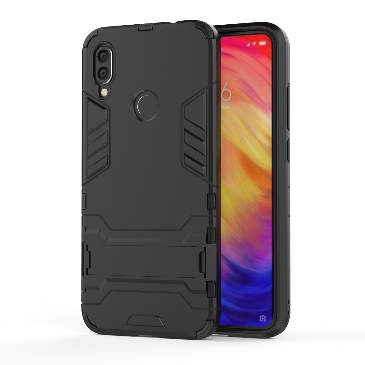 Plastic + TPU Hybrid Case with Kickstand for Xiaomi Redmi Note 7S /Note 7 / Note 7 Pro (India)