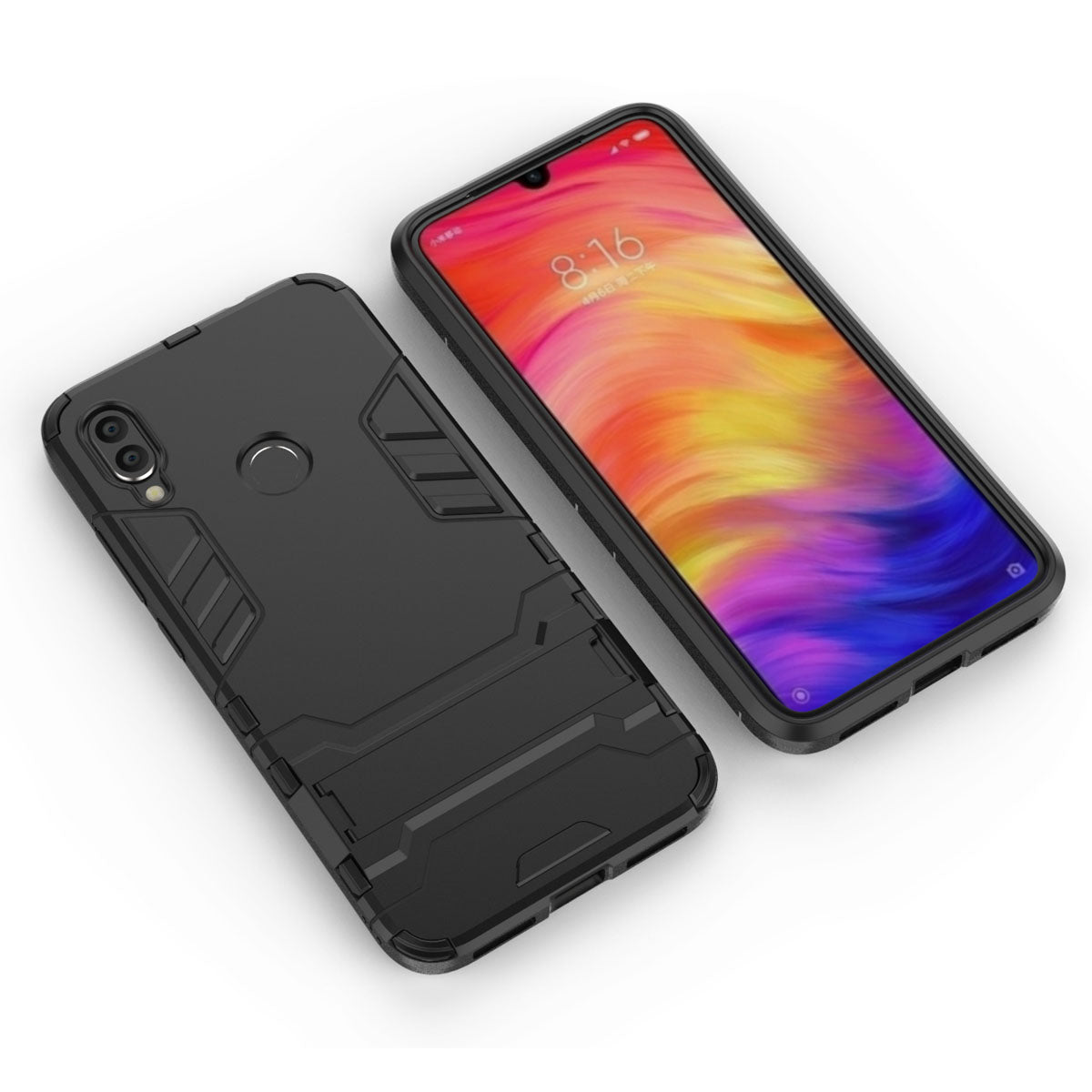 Plastic + TPU Hybrid Case with Kickstand for Xiaomi Redmi Note 7S /Note 7 / Note 7 Pro (India)