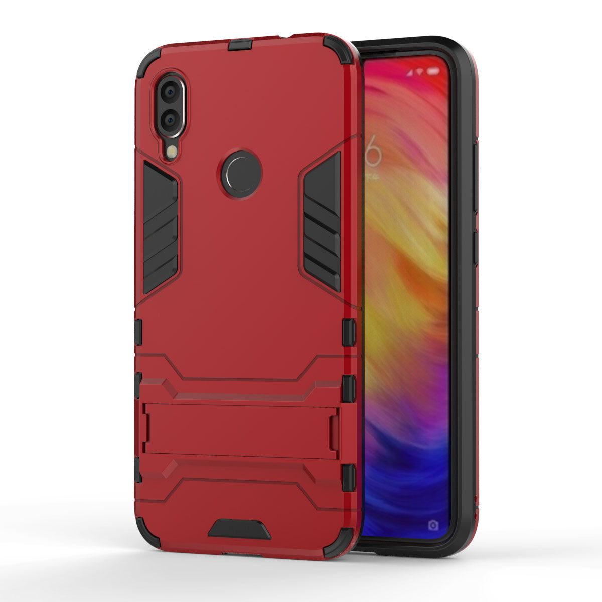 Plastic + TPU Hybrid Case with Kickstand for Xiaomi Redmi Note 7S /Note 7 / Note 7 Pro (India)