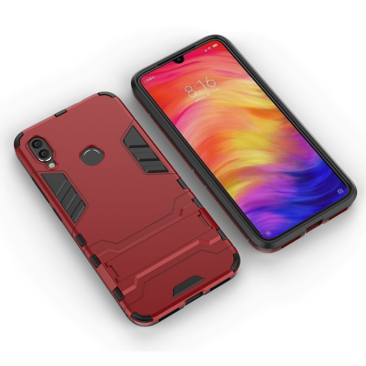 Plastic + TPU Hybrid Case with Kickstand for Xiaomi Redmi Note 7S /Note 7 / Note 7 Pro (India)