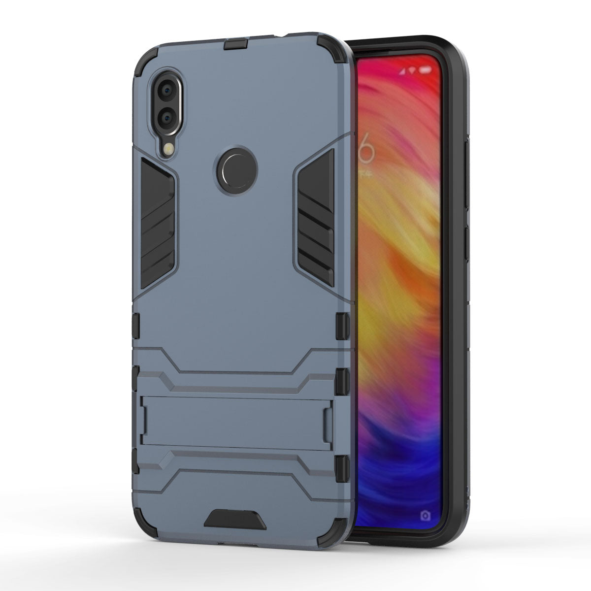 Plastic + TPU Hybrid Case with Kickstand for Xiaomi Redmi Note 7S /Note 7 / Note 7 Pro (India)