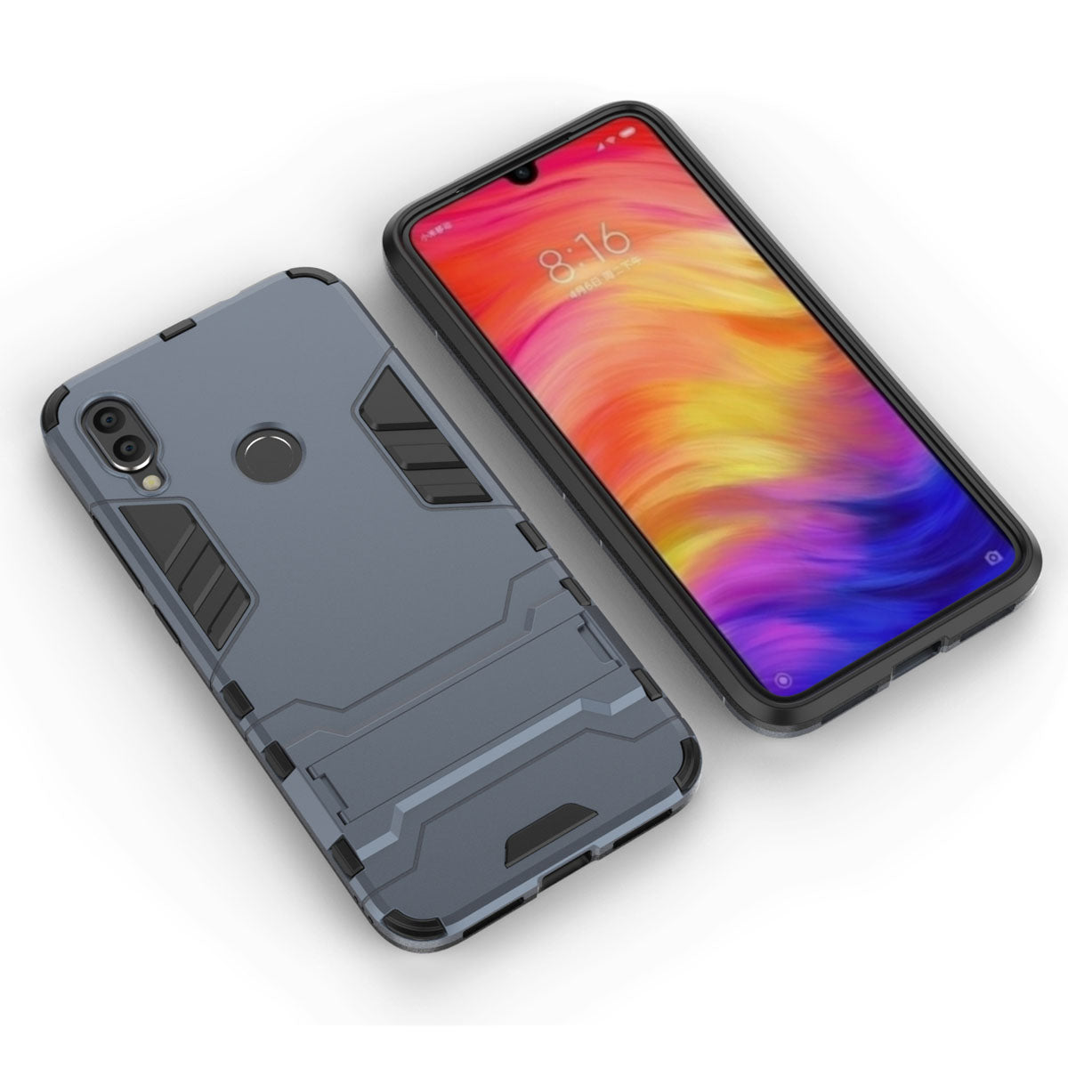 Plastic + TPU Hybrid Case with Kickstand for Xiaomi Redmi Note 7S /Note 7 / Note 7 Pro (India)