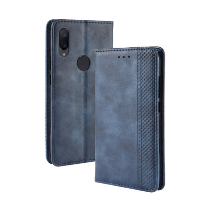 Vintage Style PU Leather Wallet Cover for Xiaomi Redmi Note 7S /Note 7 / Note 7 Pro (India)