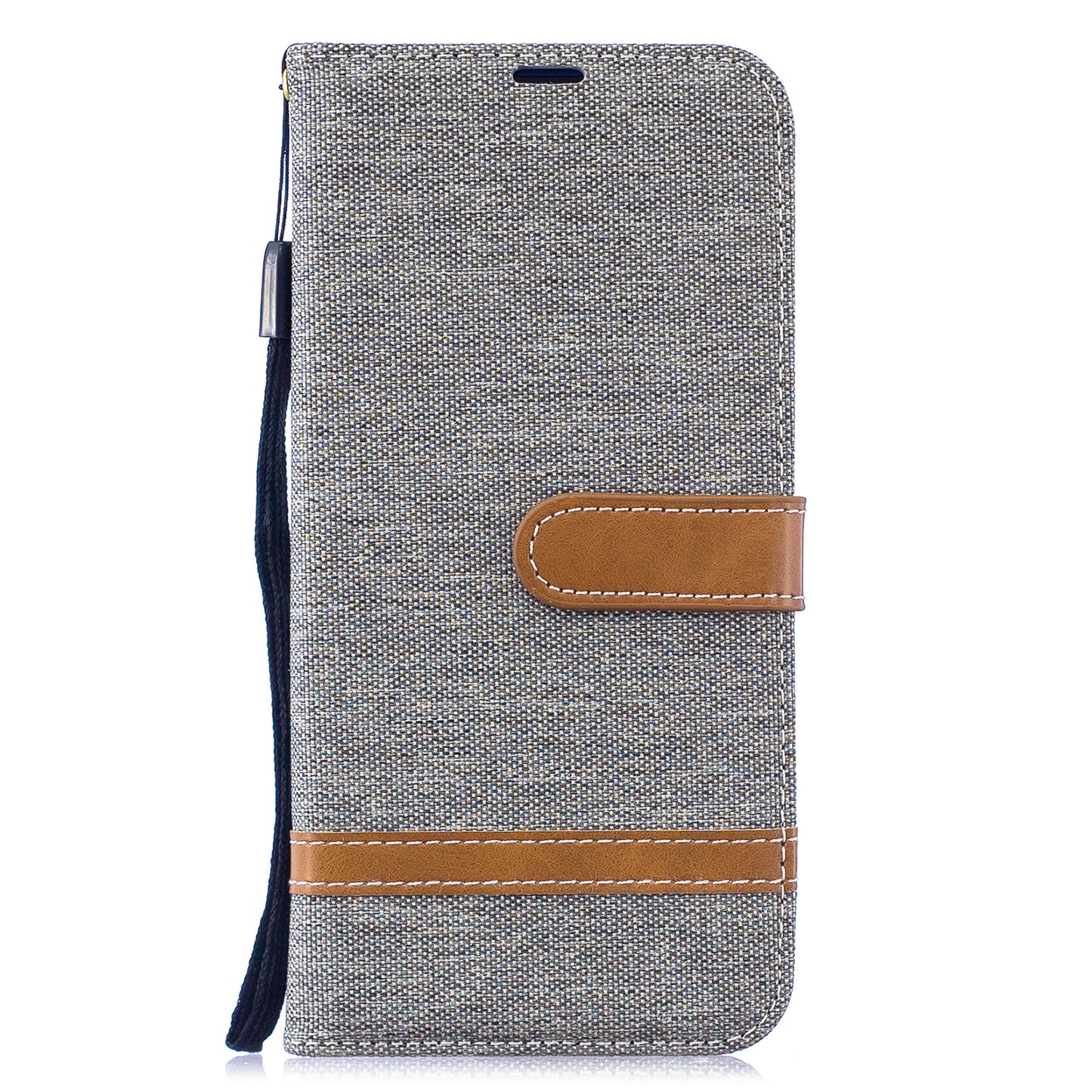Two-tone Jean Cloth PU Leather Flip Case for Xiaomi Redmi Note 7S /Note 7 / Redmi Note 7 Pro (India)