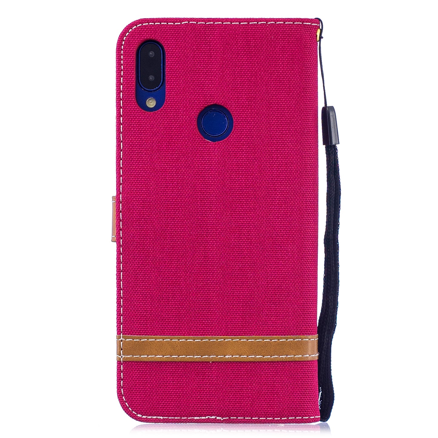 Two-tone Jean Cloth PU Leather Flip Case for Xiaomi Redmi Note 7S /Note 7 / Redmi Note 7 Pro (India)