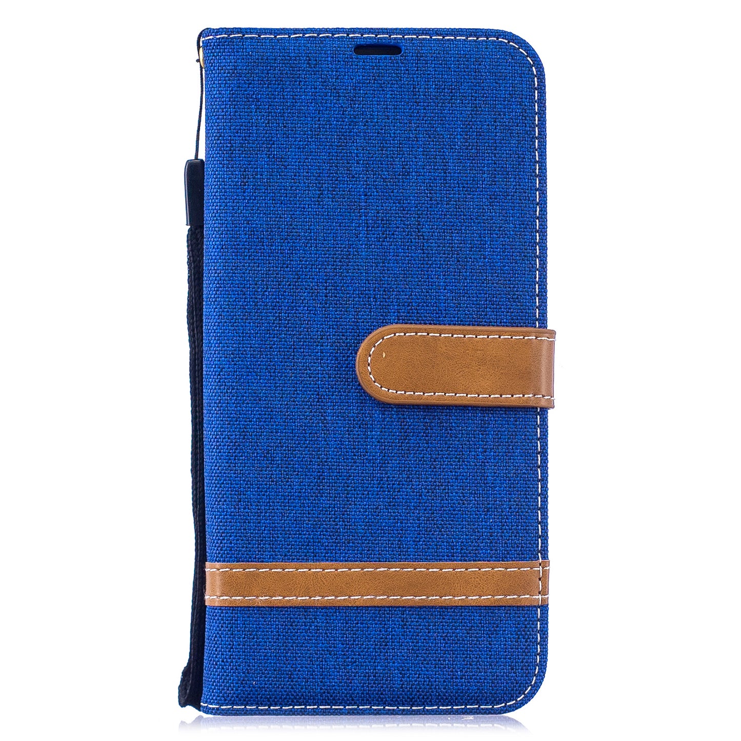 Two-tone Jean Cloth PU Leather Flip Case for Xiaomi Redmi Note 7S /Note 7 / Redmi Note 7 Pro (India)